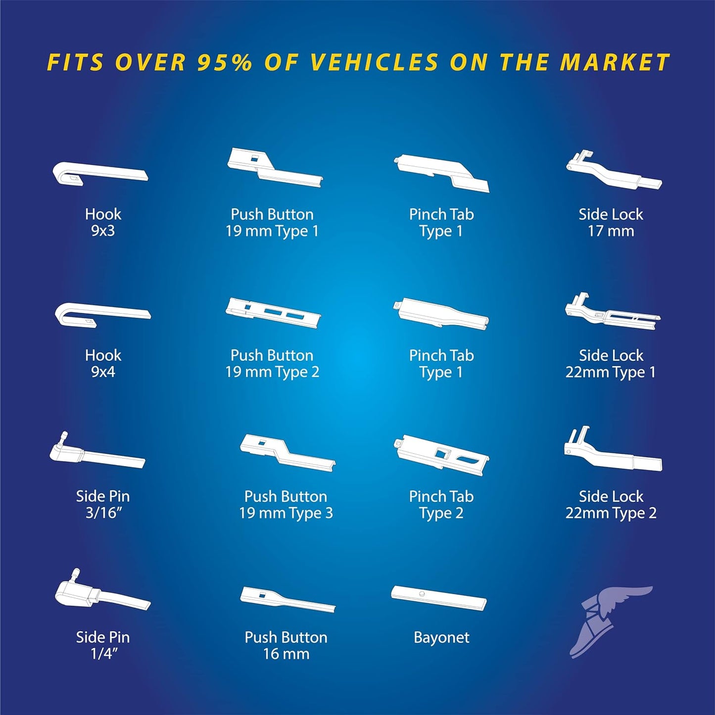 Goodyear Flat Silicone Wiper Blades For Corolla 2014-2023
