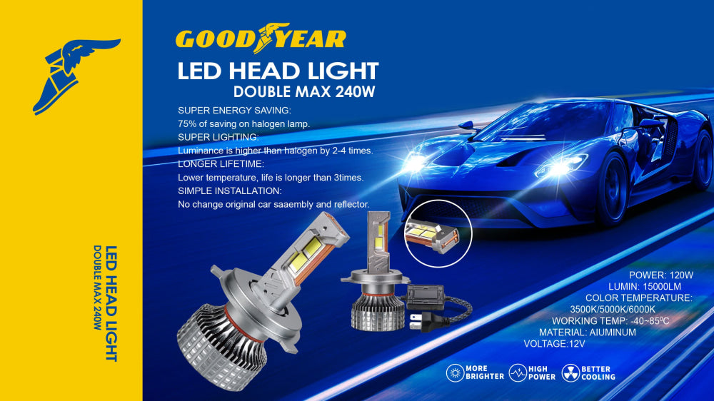 GOODYEAR Super Bright Led White Light With Long Life 120watt