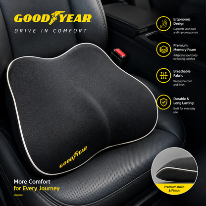 Goodyear® Headrest Neck Support Cushion & Seat Cushion