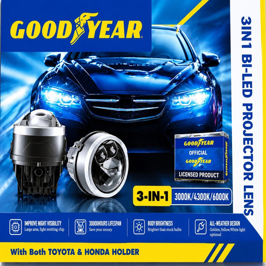 Goodyear Bi-Led Advanced Bumper Projector Lens 3-Color