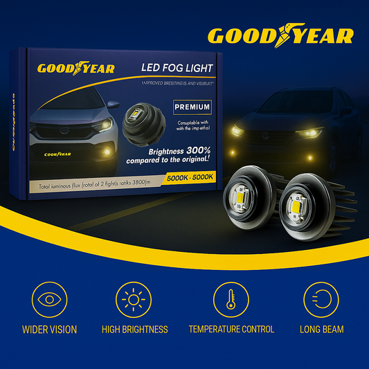 2pcs Car LED Fog Light Bulbs For All TOYOTA cars 2021+ Models Dual Colors White Yellow