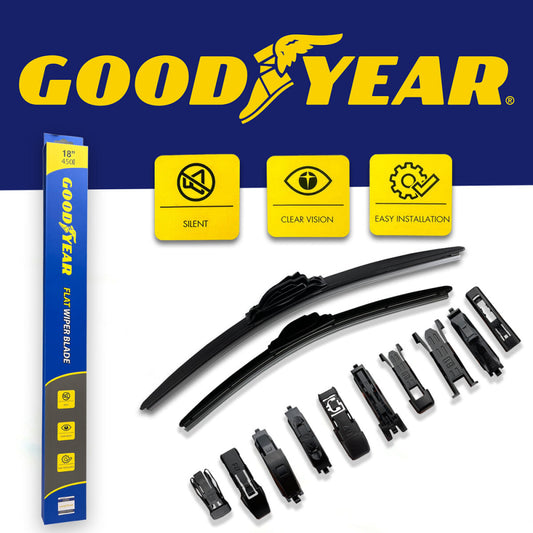 Goodyear Flat Silicone Wiper Blades  For Honda Civic 2006-2012