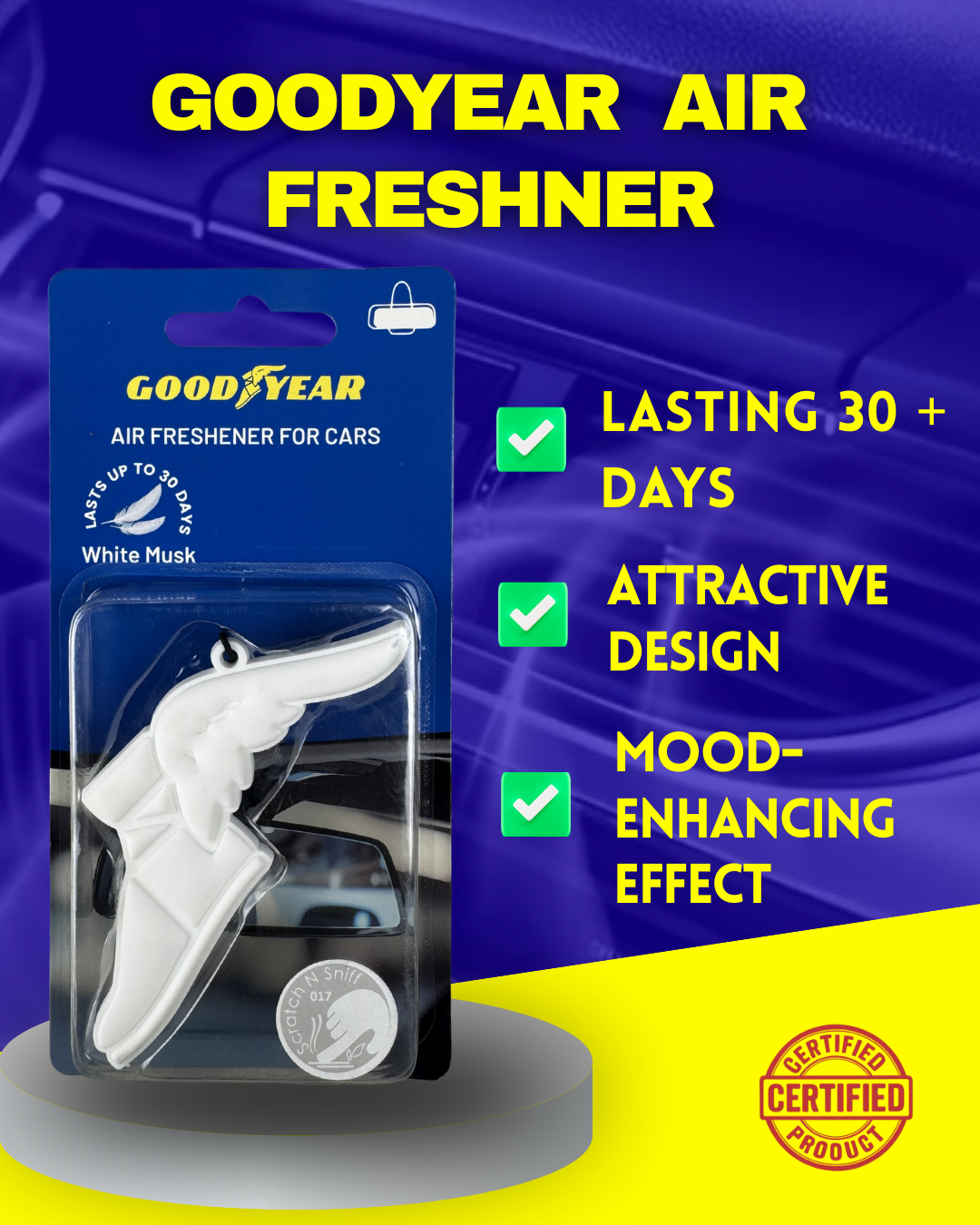 Goodyear Car Ac Vent Air Freshner